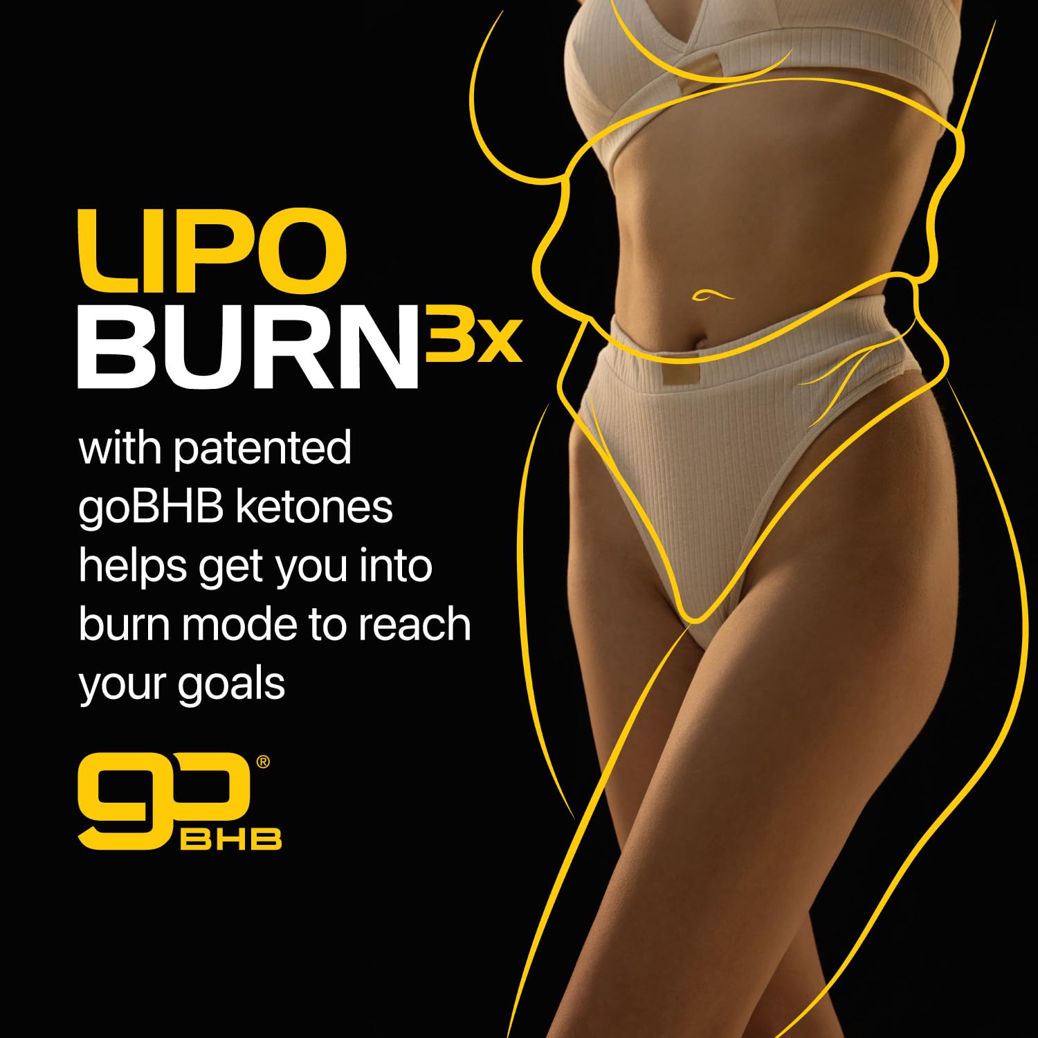 Real Ketones Lipo Burn capsules ready for daily use and focus.