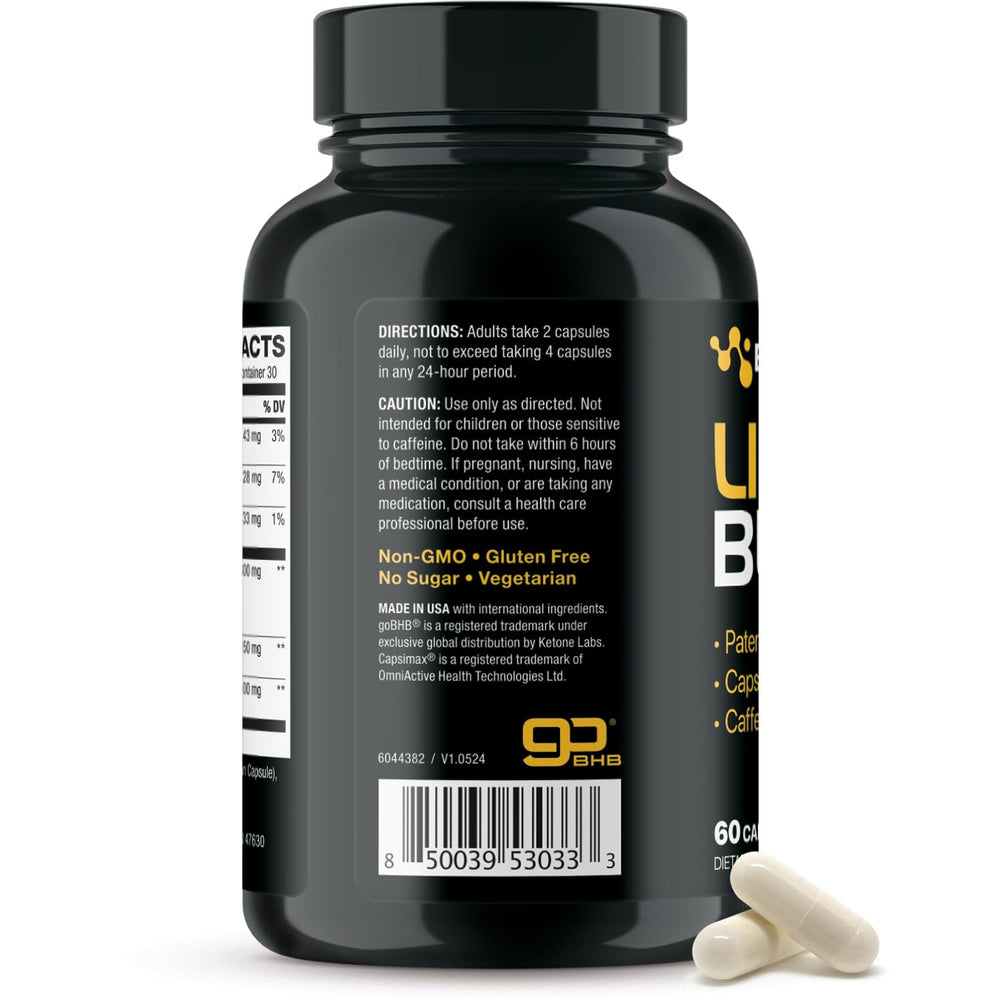 Real Ketones Lipo Burn ketosis-support packaging references goBHB standard.