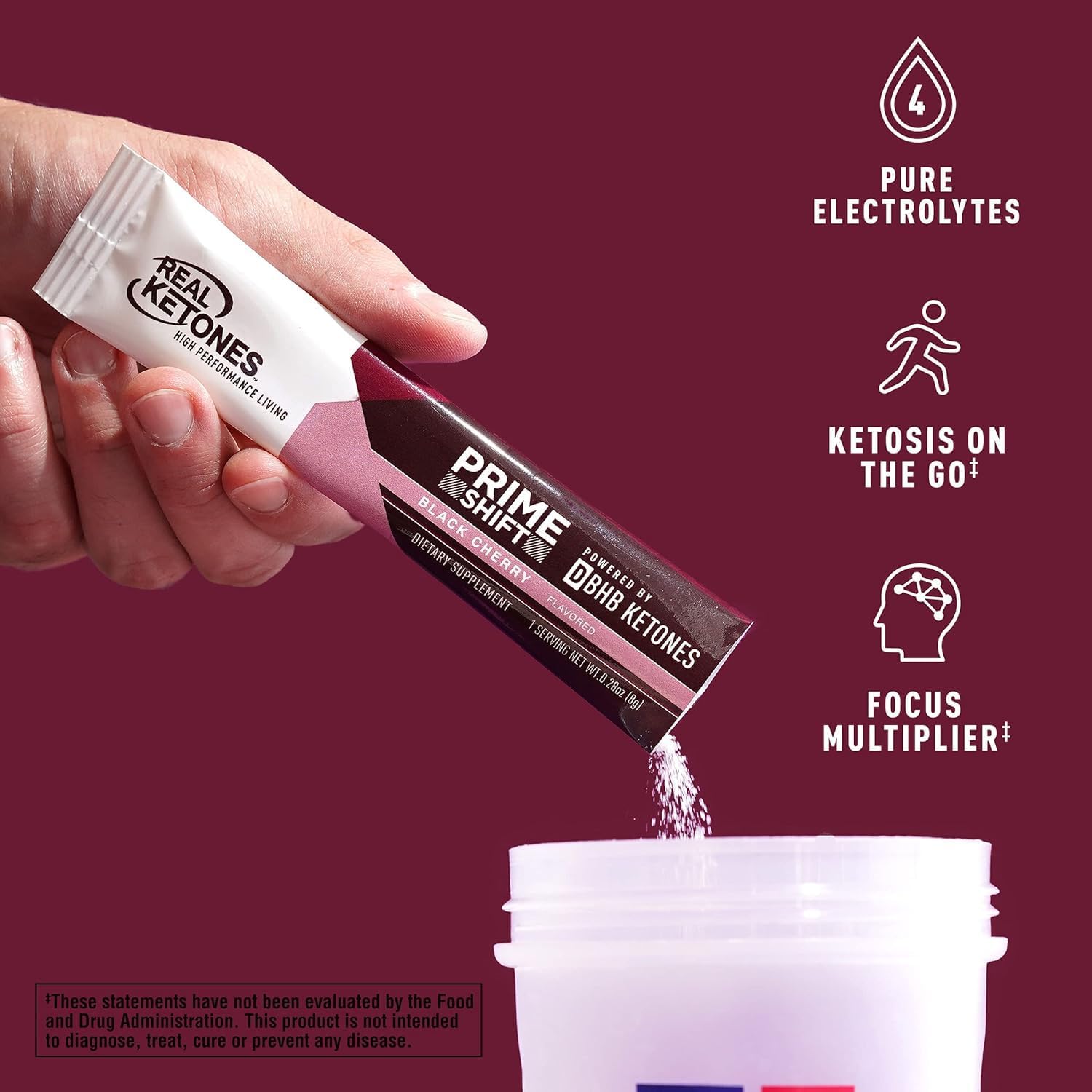 Real Ketones no sugar keto drink delivers steady energy