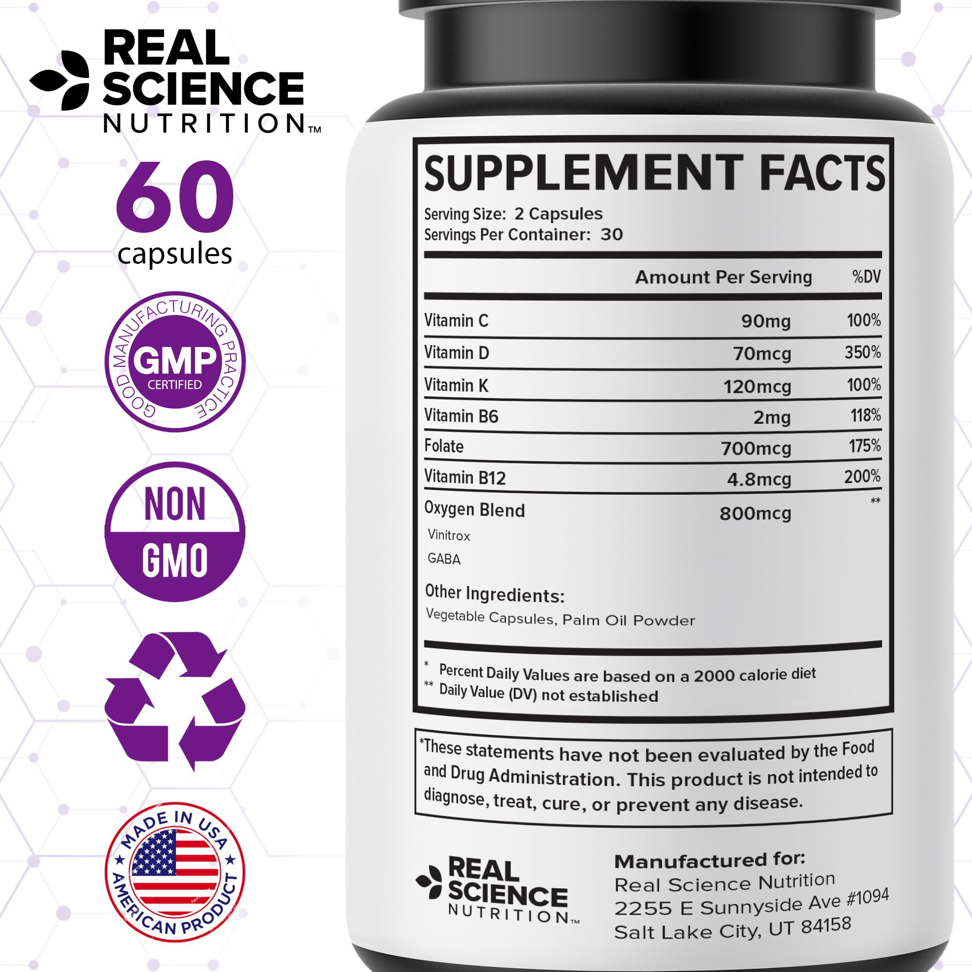 Real Science Oxygenate Miracle active-lifestyle use for energy