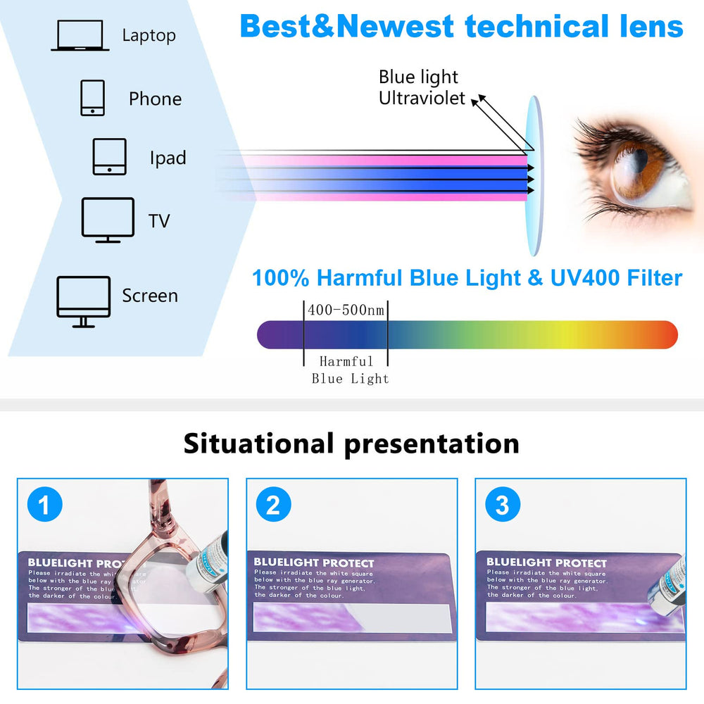 REAVEE fashionable eyewear enhances style while reading or on video calls.