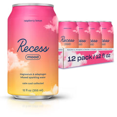 Recess Mood bottle with raspberry lemon flavor for a calming moment.
