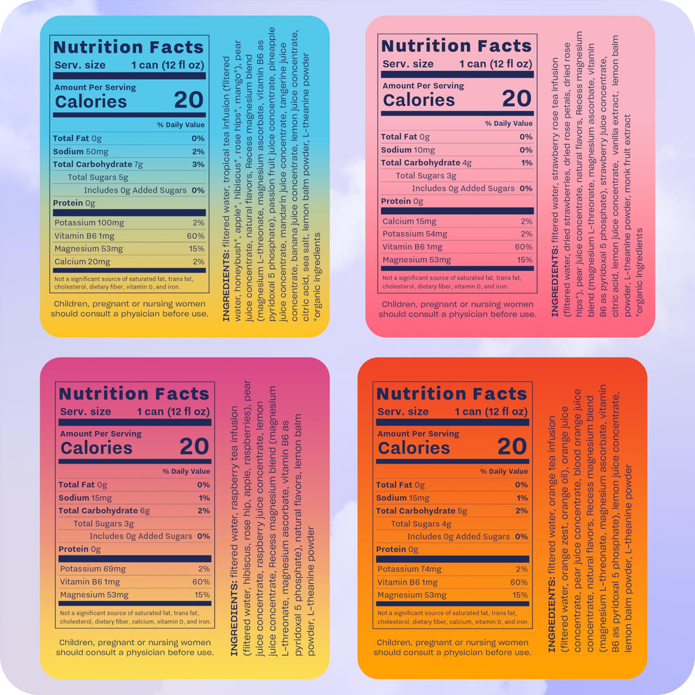 Recess Mood Paradise Sampler 12-pack box for trying all flavors