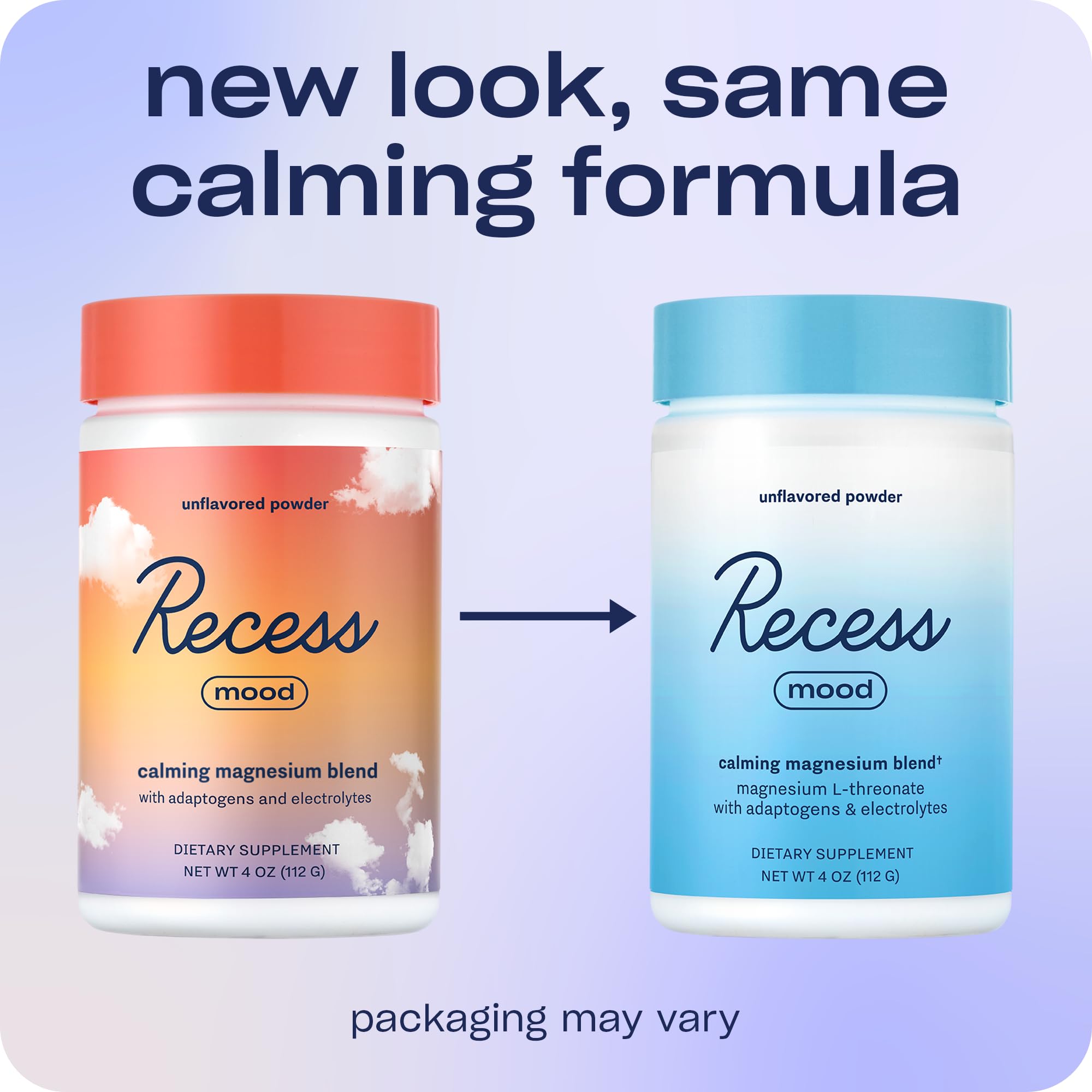 Scoop measuring dose with Recess Mood Powder for easy relaxation support.