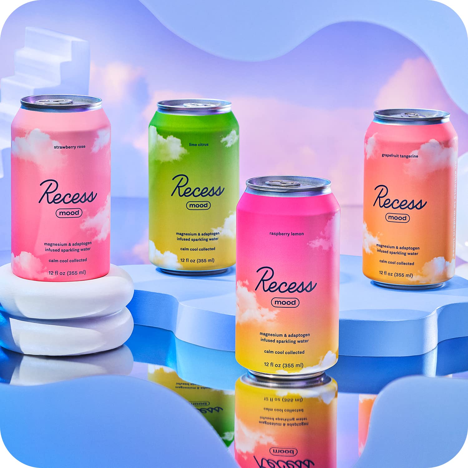 Recess Mood Raspberry Lemon bottle highlights citrus tang and balanced sweetness.