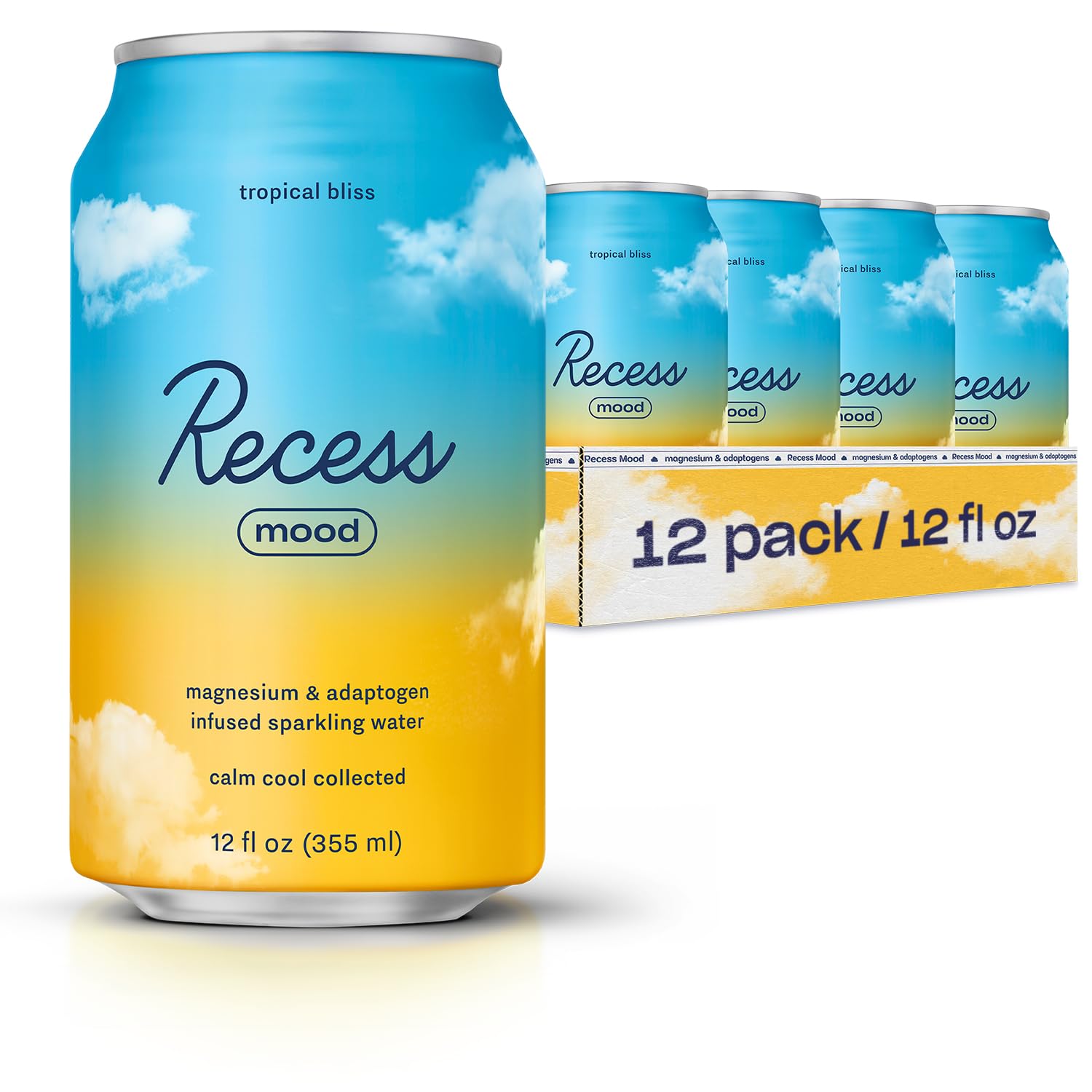 Recess Mood Tropical Bliss bottle ready for evening relaxation