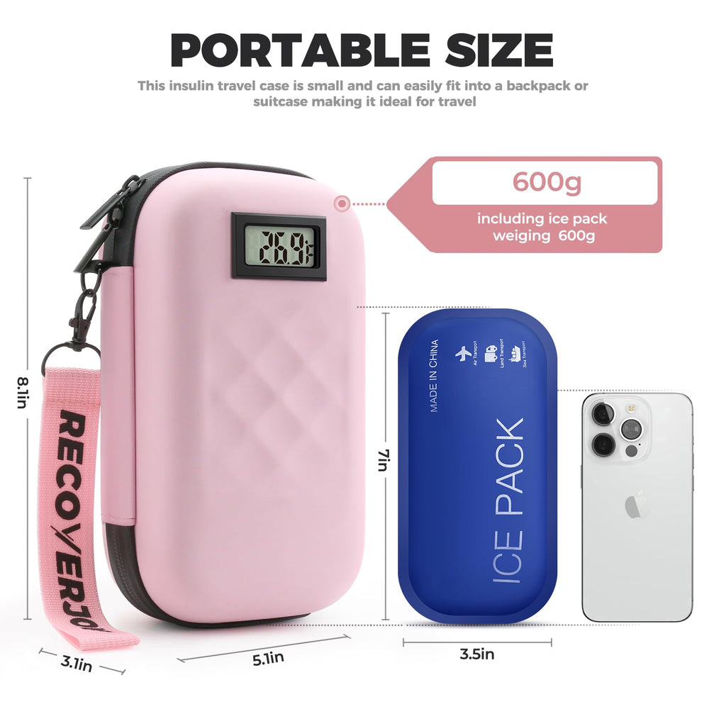 RecoverJoy case showing insulin pens and syringes storage