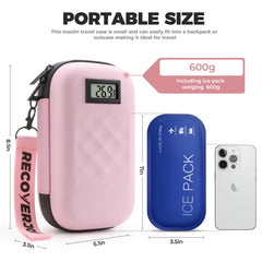 RecoverJoy case showing insulin pens and syringes storage