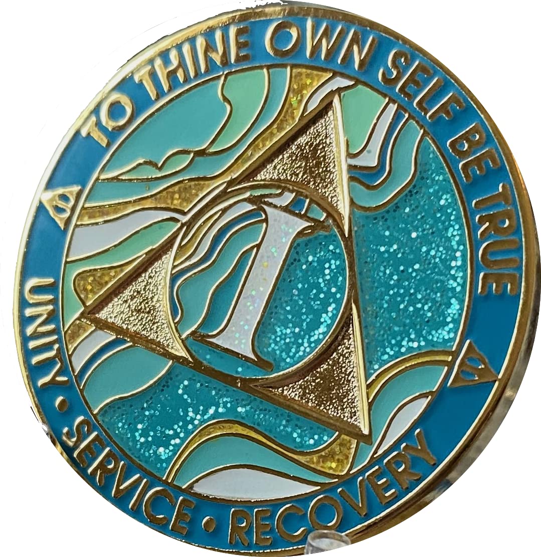 RecoveryChip blue and gold plated rim detail showing craftsmanship and elegance.