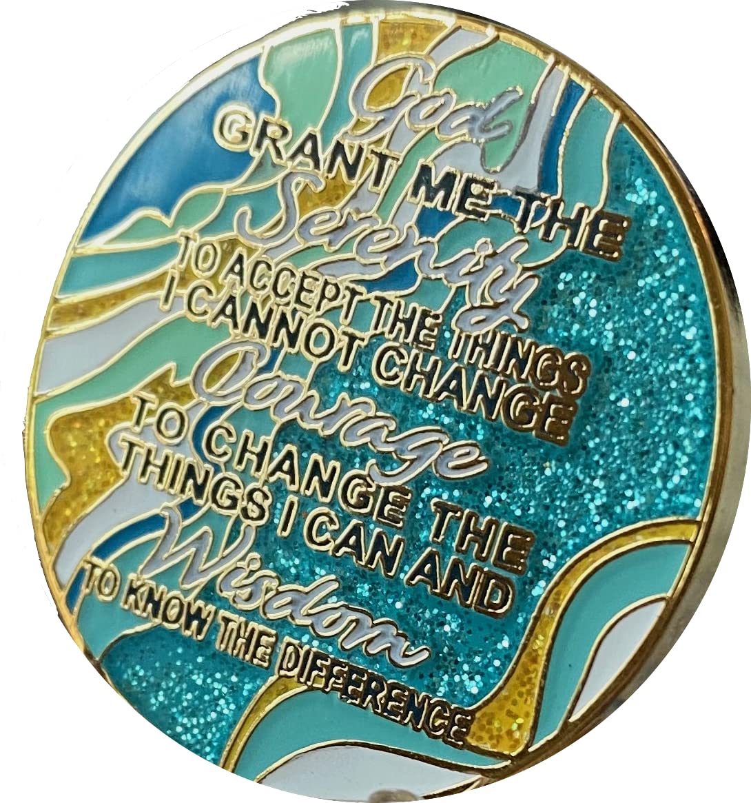 RecoveryChip marble design closeup highlighting Caribbean Aqua glitter for premium display.