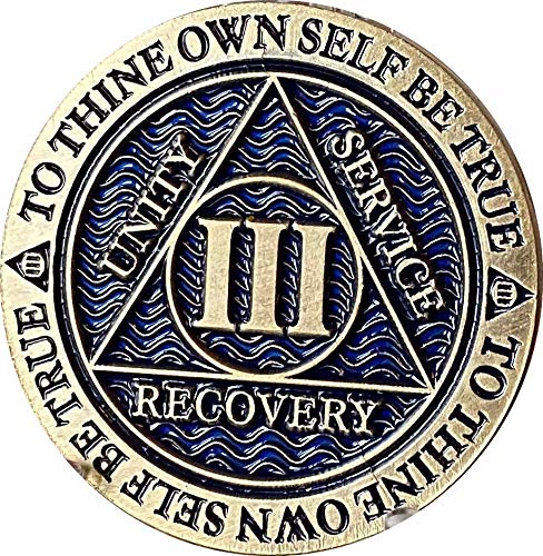 RecoveryChip Serenity Prayer on back detail