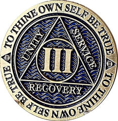 RecoveryChip Serenity Prayer on back detail