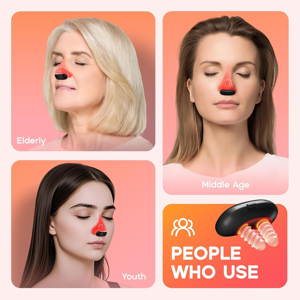 Red Light Therapy for Nose close-up of plug set.