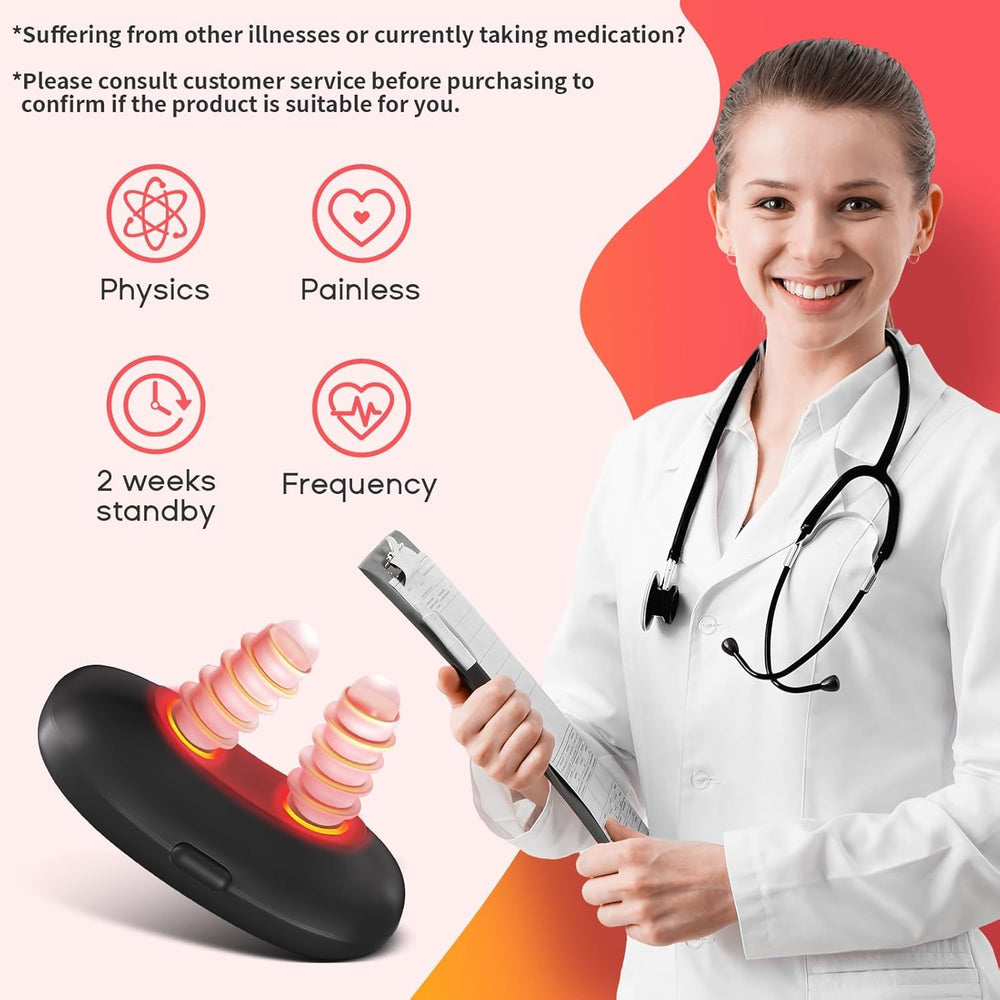 Red Light Therapy for Nose compact device with clear dimensions noted.