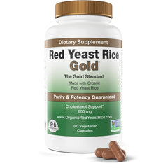 Red Yeast Rice Gold bottle for convenient daily use in a balanced routine.