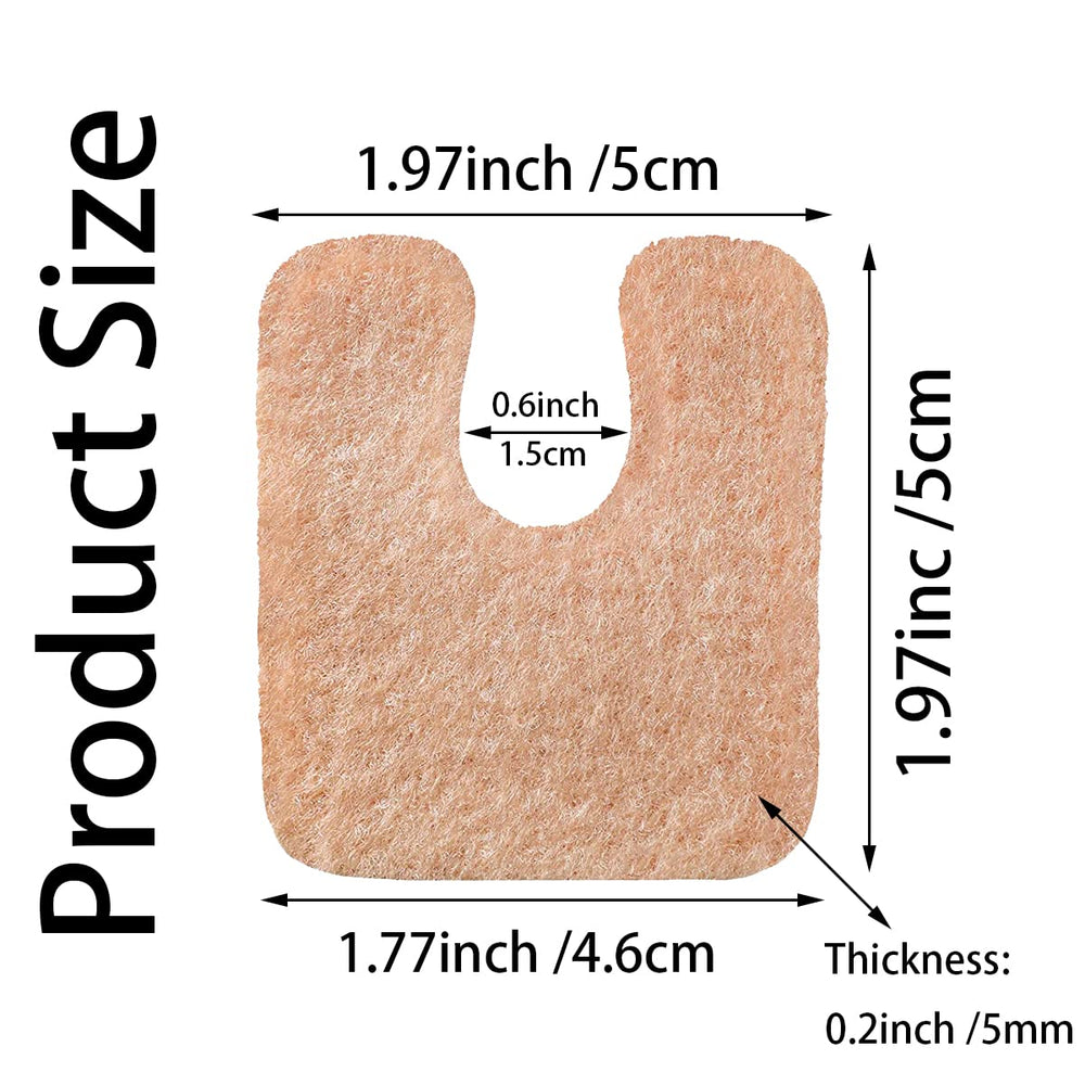 REDANHA felt callus pads shown insole position, soft and breathable