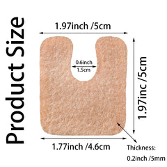 REDANHA felt callus pads shown insole position, soft and breathable