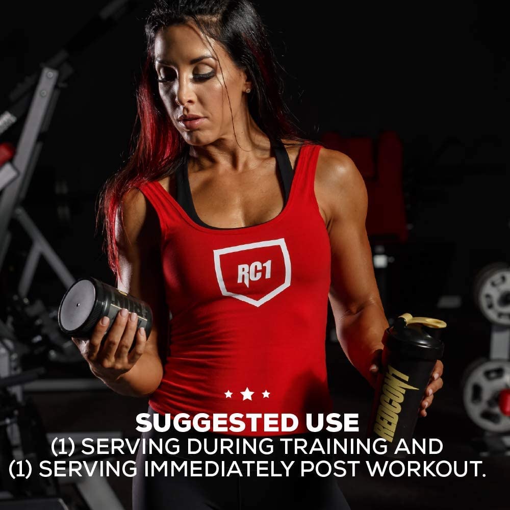 REDCON1 Grunt EAAs shaker with cherry lime drink after workout