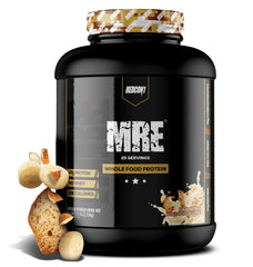 Redcon1 MRE Banana Nut Bread bottle showing ready-to-mix meal replacement shake