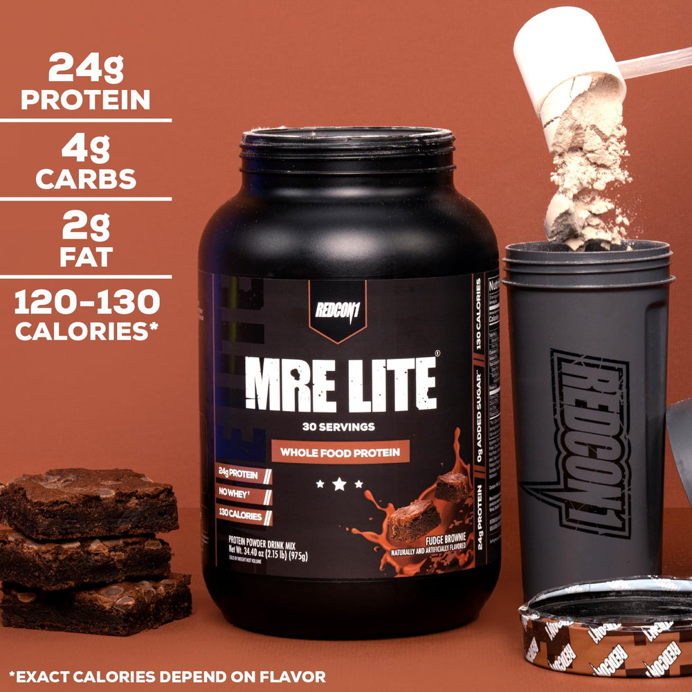 REDCON1 MRE Lite shaker-cup ready for on-the-go blending.