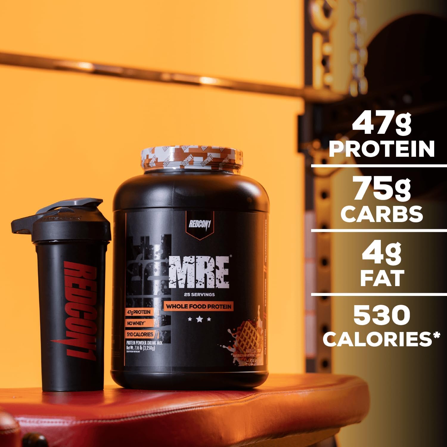 REDCON1 MRE Protein Powder serving scoop illustrating portion control