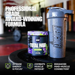 Redcon1 Total War Cali Splash powder delivers fast-acting energy and pump potential.