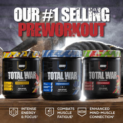 Ingredient panel of RedCon1 Total War Baja Bomb showing citrulline malate and beta-alanine.