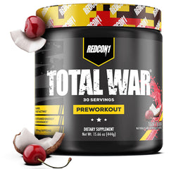 Redcon1 Total War Tiger's Blood bottle ready for an intense workout session.