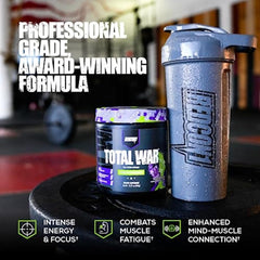 Redcon1 Total War Tiger's Blood ingredients highlight caffeine and L-Citrulline Malate.