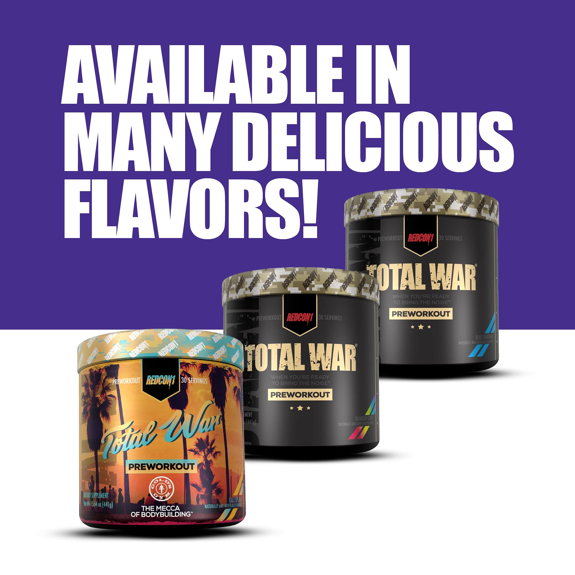 REDCON1 Total War flavor-close shot showcasing Sour Gummy Bear taste.