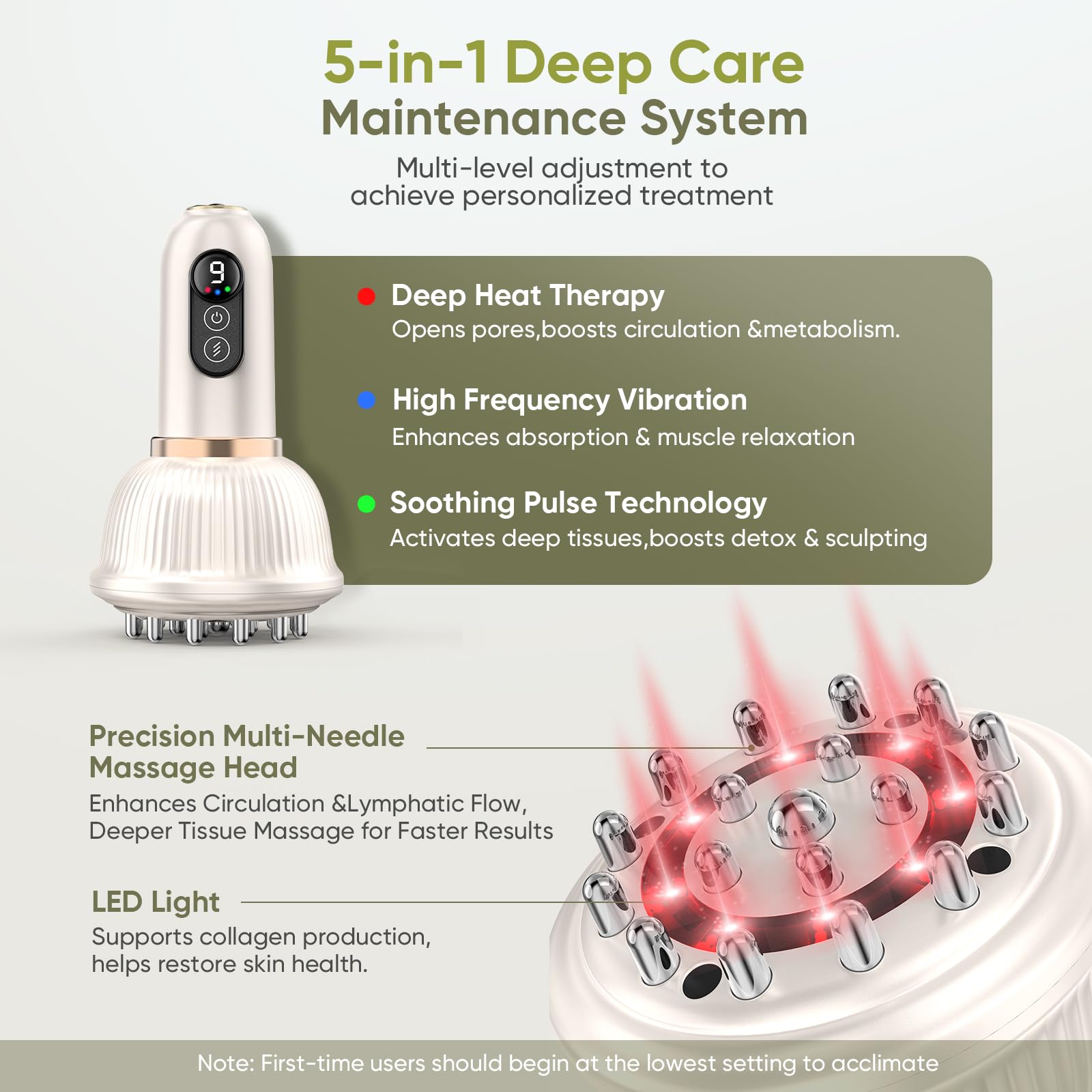 Redlook Anti cellulite massage tool used on leg for smoother skin and reduced swelling.