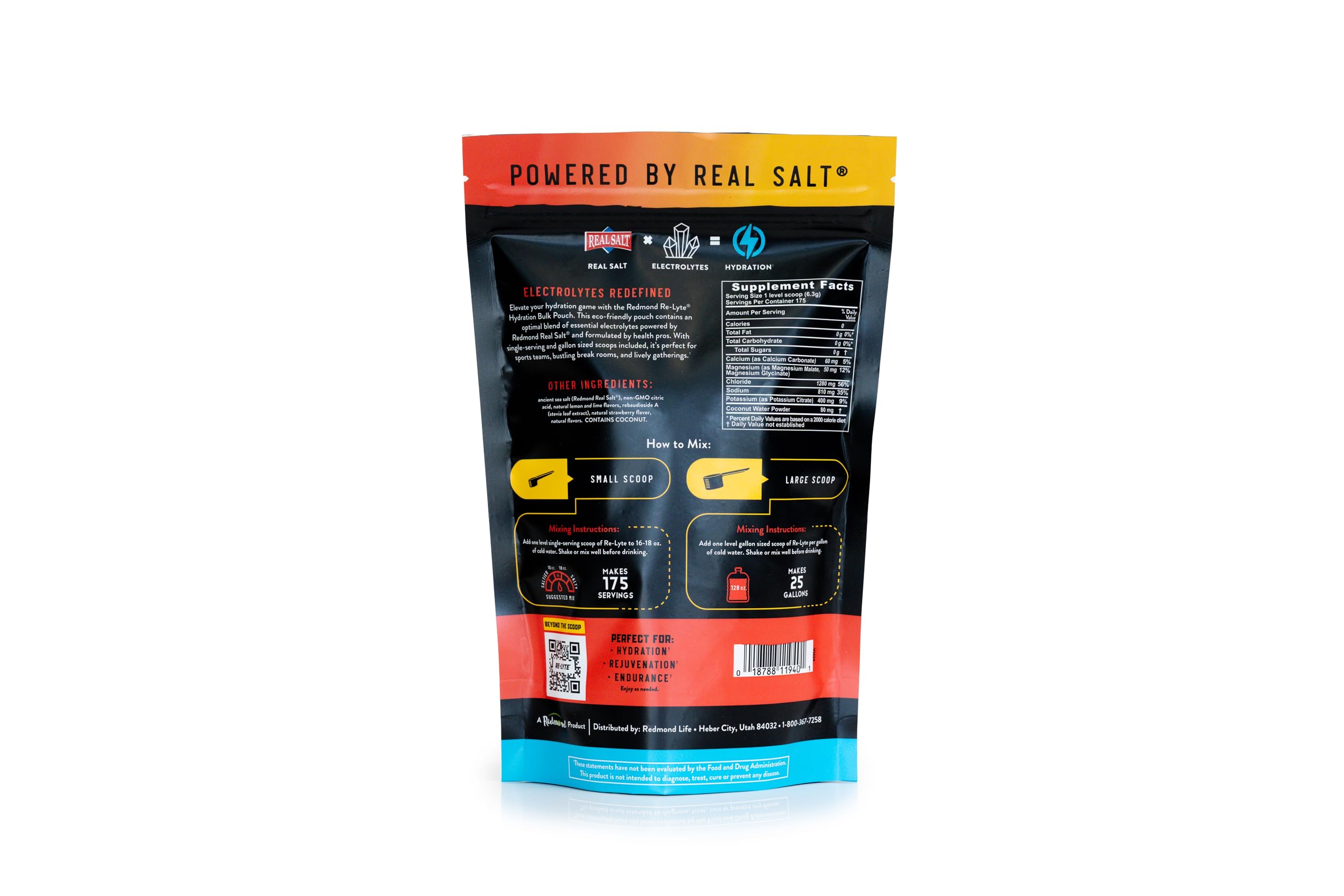 Redmond Re-Lyte coconut water powder shown as a hydration aid.