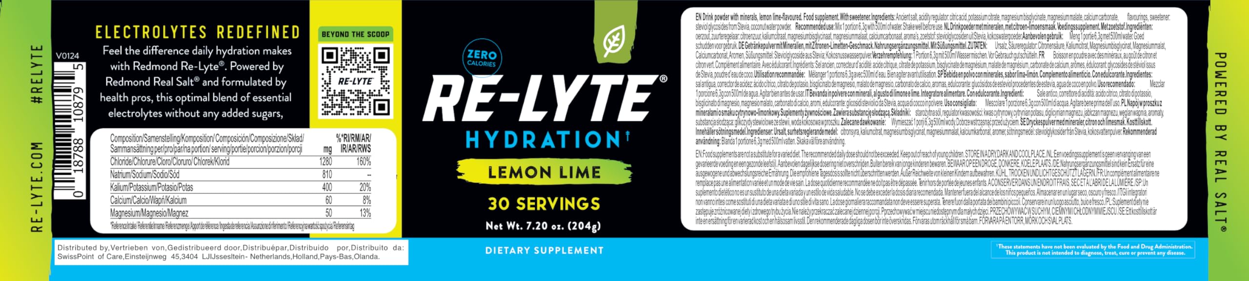 Dissolving powder in water for quick refreshment with Re-Lyte