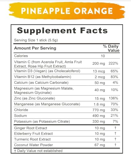 Ready-to-drink pineapple-orange Re-Lyte Immunity beverage