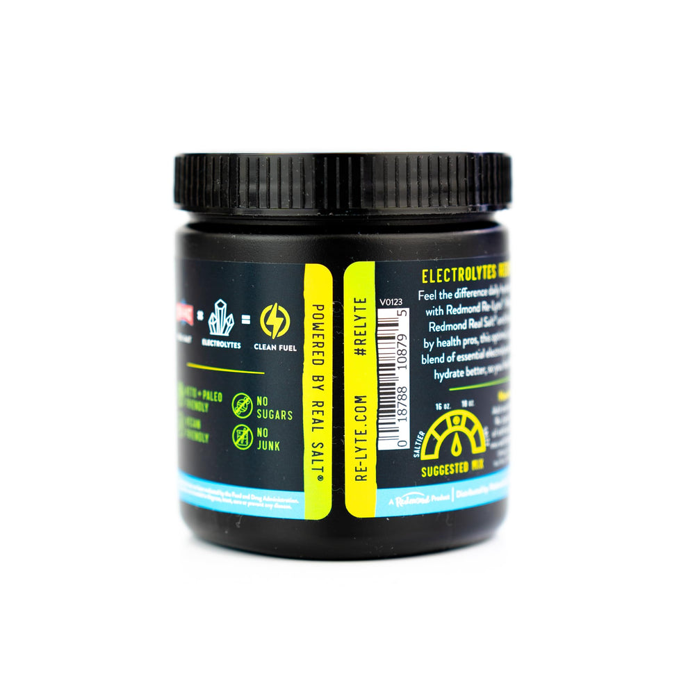 Redmond Re-Lyte jar label highlights 30 servings
