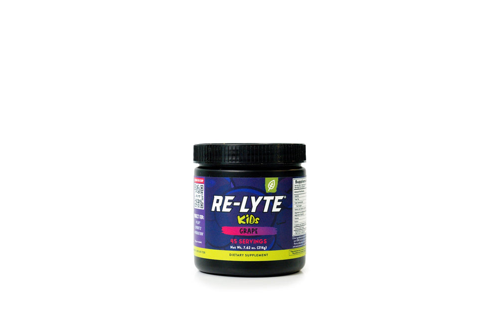 Redmond Re-Lyte Kids grape tub highlighting flavor for gentle hydration