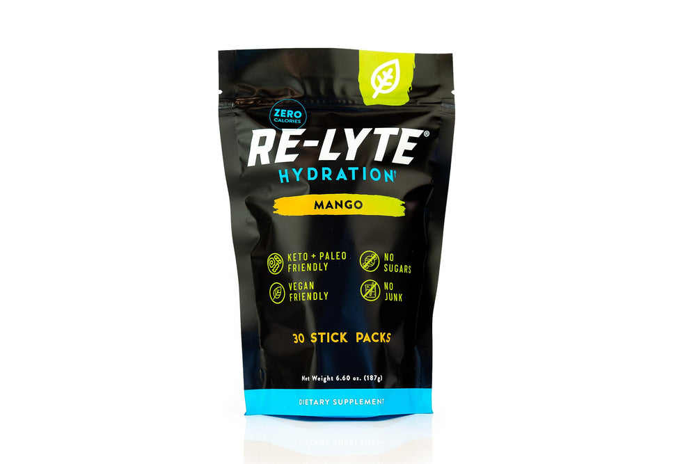 REDMOND Re-Lyte Mango stick pack ready to mix for quick hydration.