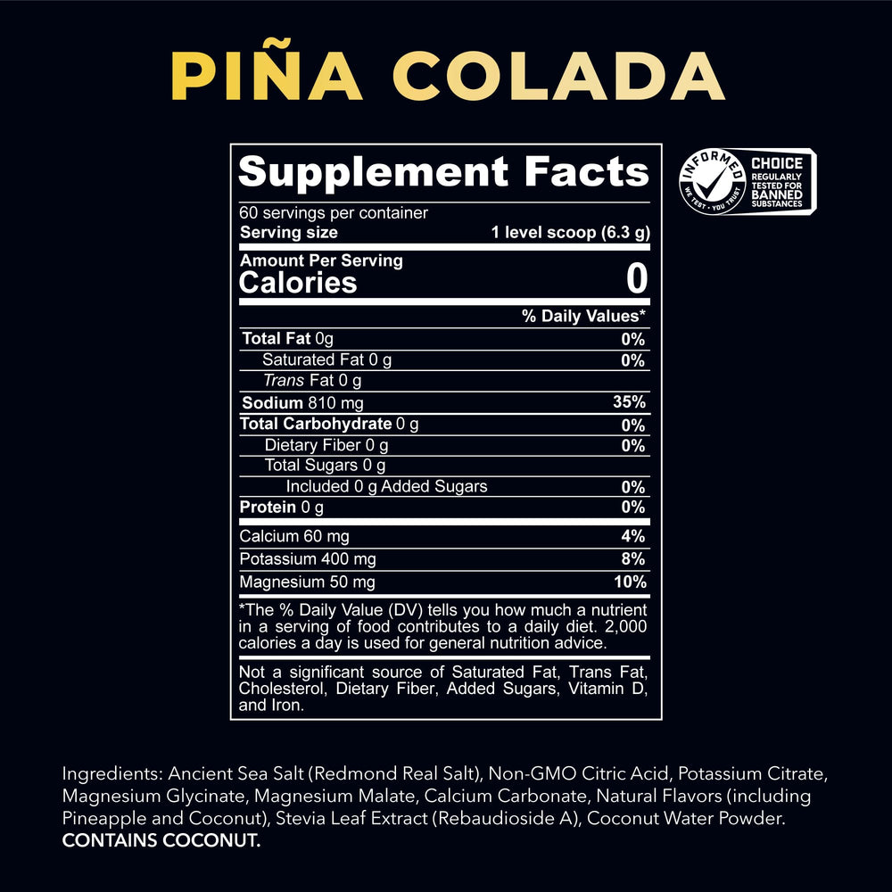 Redmond Re-Lyte Pina Colada scoop measures the perfect dose for daily use.