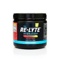 Redmond Re-Lyte powder in a Strawberry Lemonade tub for easy hydration.