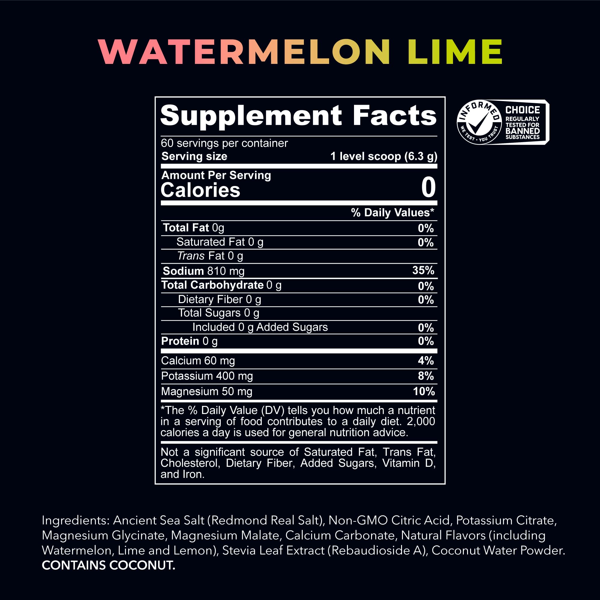 Redmond Re-Lyte Watermelon Lime single-serving packet for on-the-go hydration.