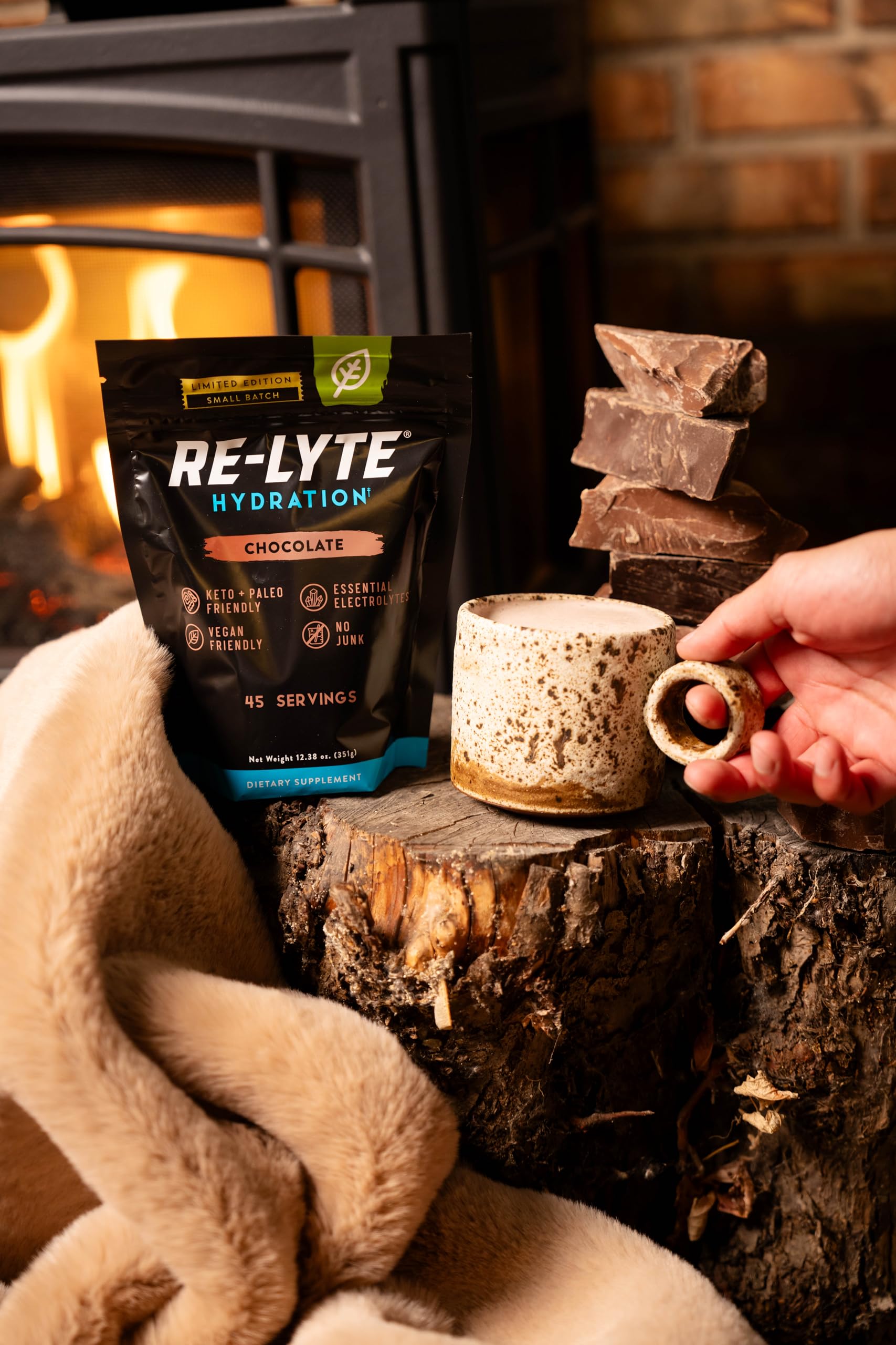Redmond Re-Lyte chocolate travel pack for convenient hydration anywhere