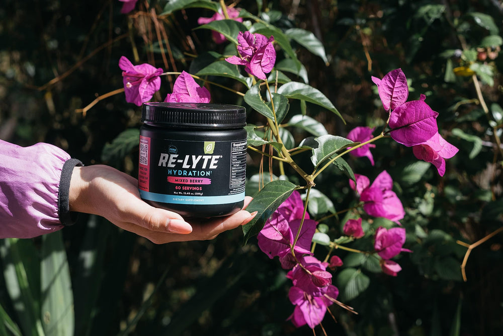 Prepared REDMOND Re-Lyte Mixed Berry drink with lemon hint