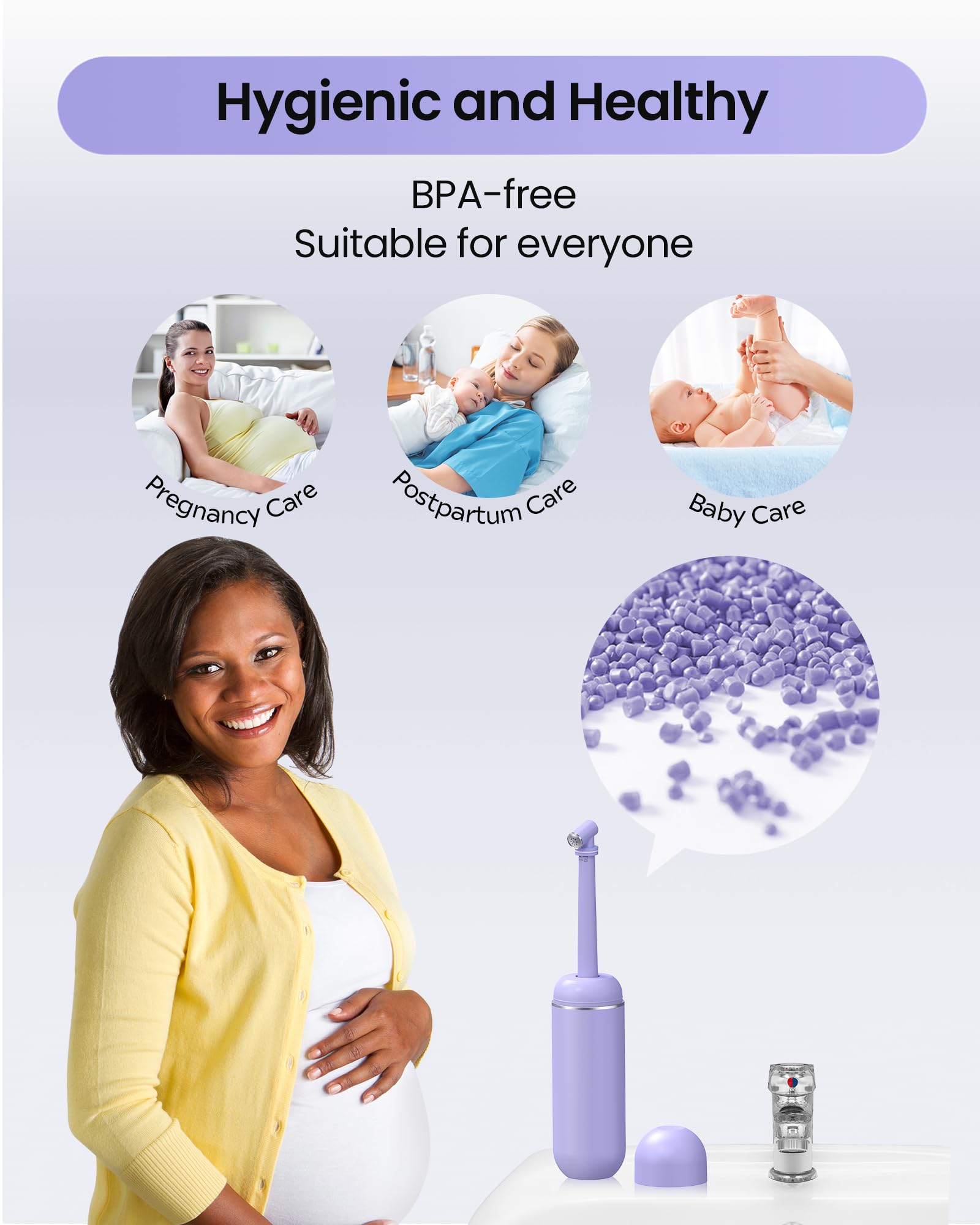 Redsack soft bottle body is easy to squeeze for gentle cleaning
