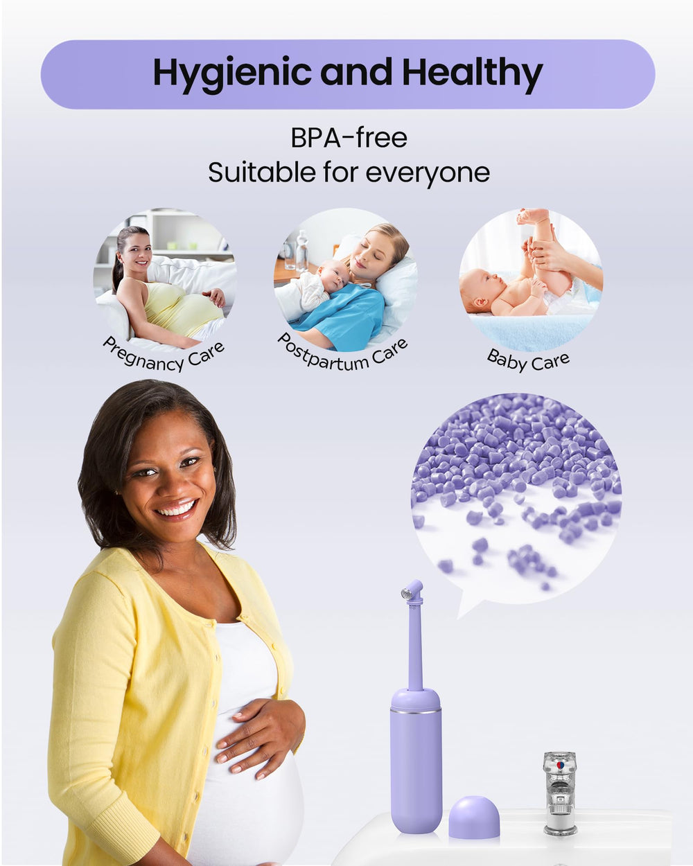Redsack soft bottle body is easy to squeeze for gentle cleaning