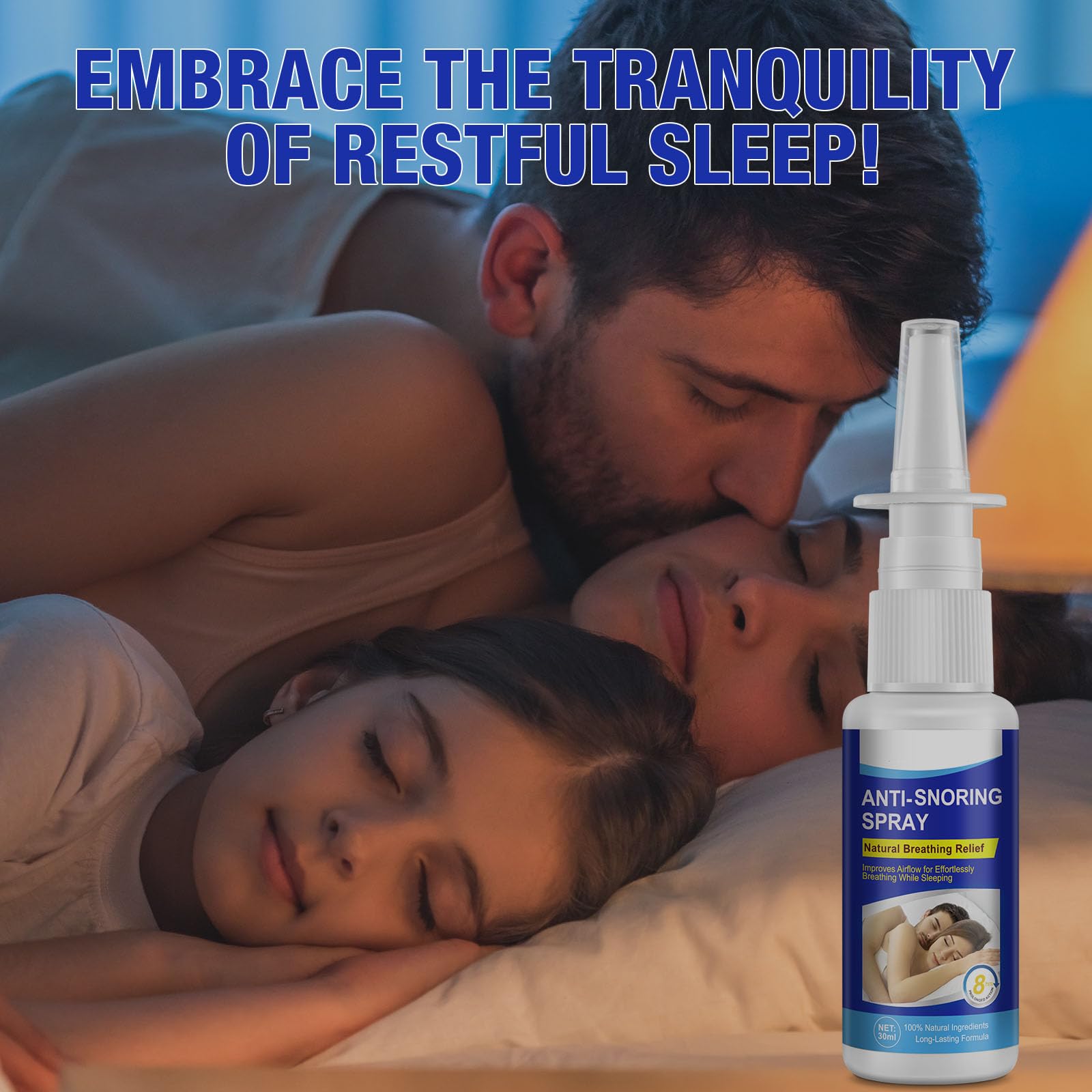 Redshine Anti Snoring Spray packaging showcasing compact design for travel.