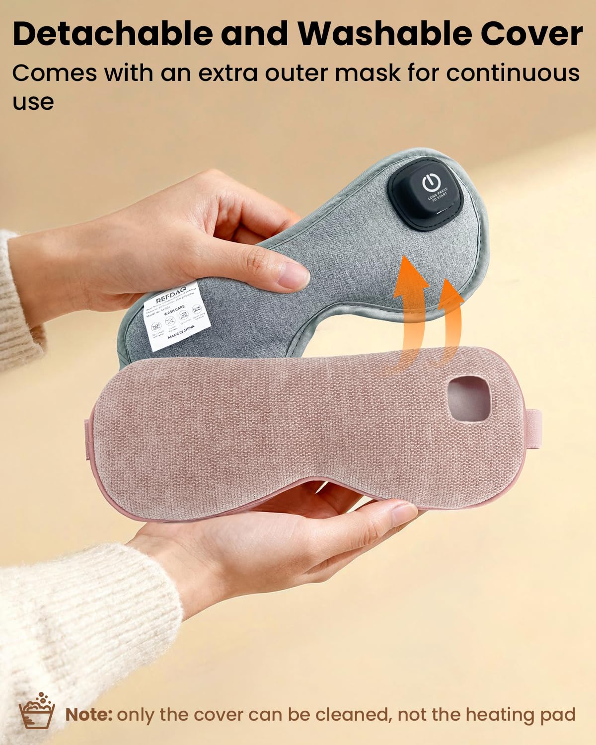 REFDAQ heated eye mask auto shut-off after 20 minutes