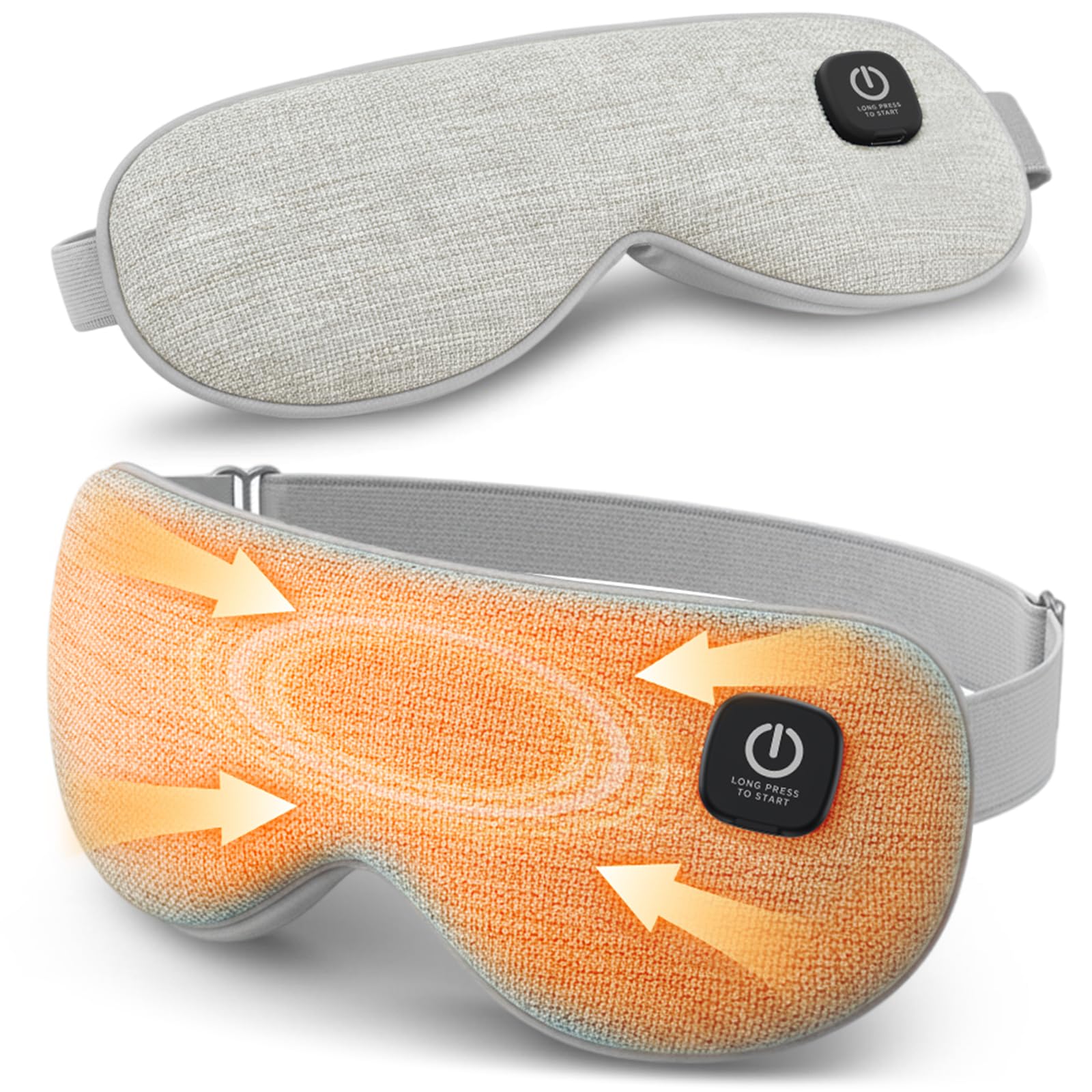 REFDAQ heated eye mask cordless design for travel and on-the-go warmth
