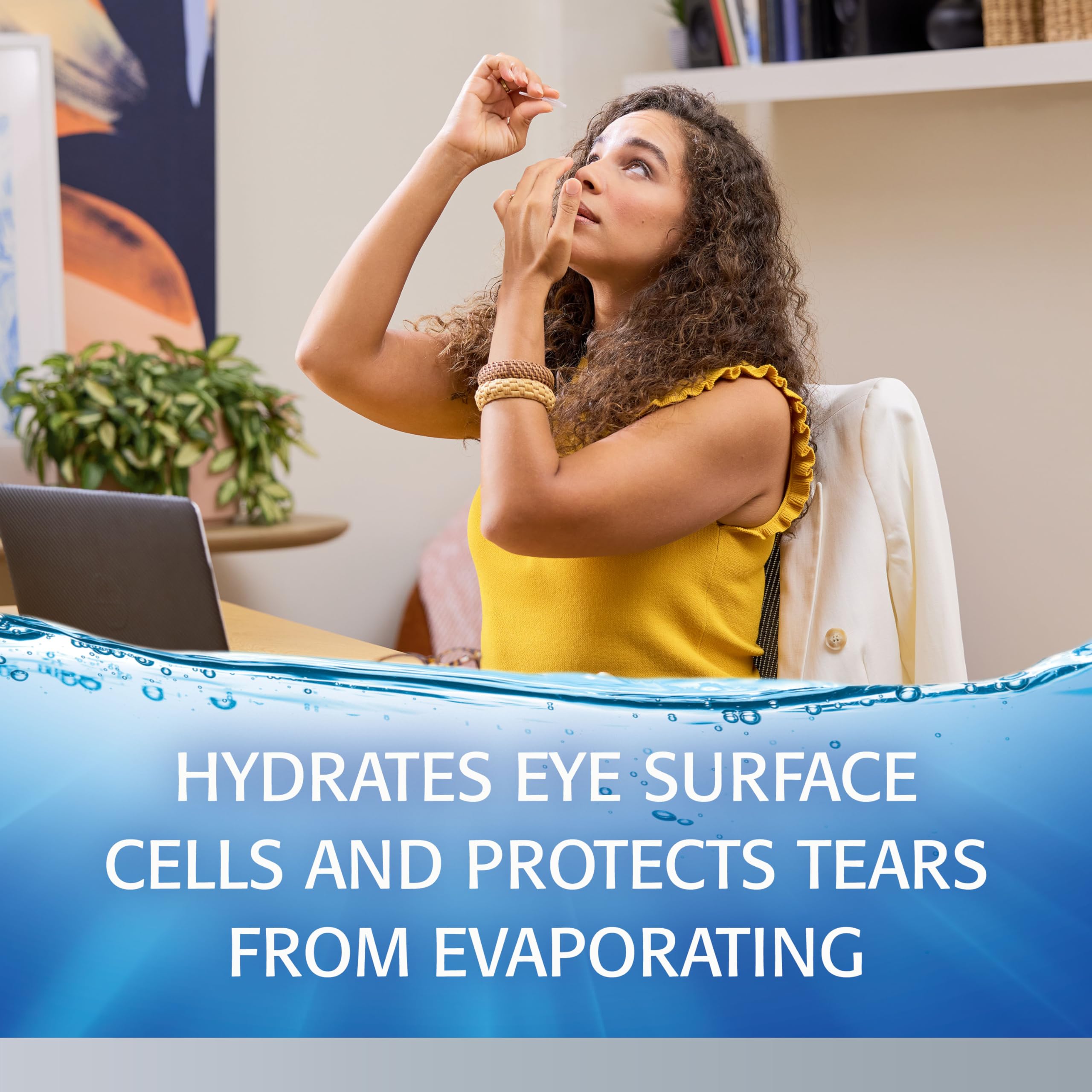 Sensitive eyes benefit from Refresh Optive Advanced daily use