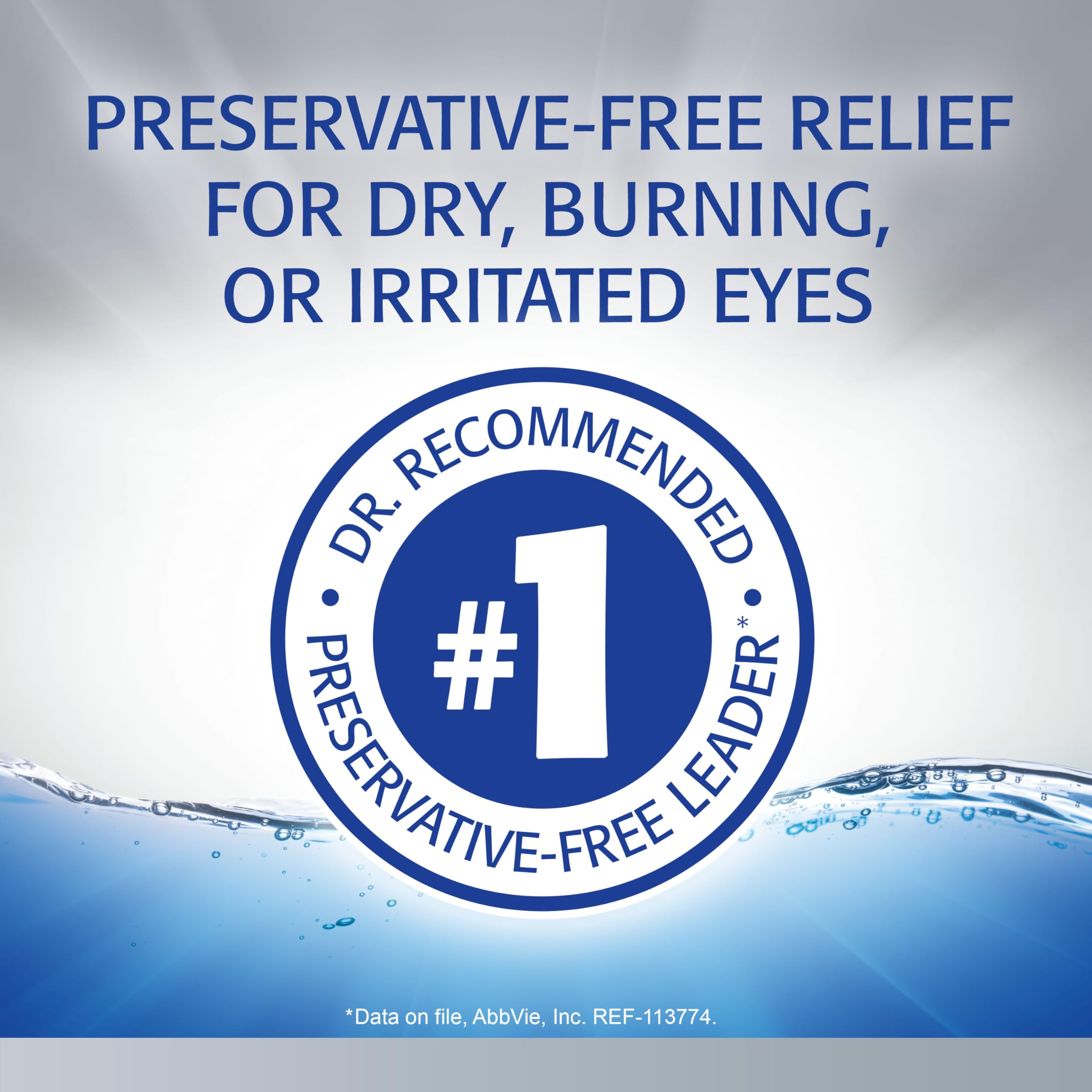 Refresh Optive Advanced single-use vials for portable eye relief