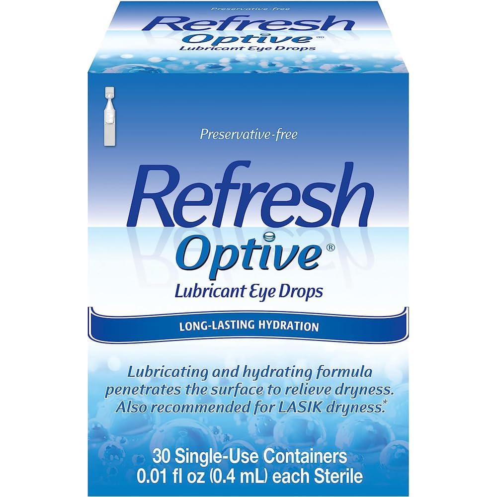 Refresh Optive bottle pour for fast moisture delivery to dry eyes